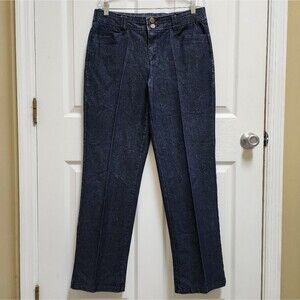Passports Jeans Womens 8 Blue Denim Stretch Straight Hi Rise Mom Casual Comfort